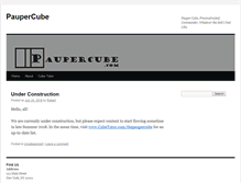 Tablet Screenshot of paupercube.com